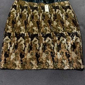 Lane Bryant camo sequin knee length skirt size 20 NWT